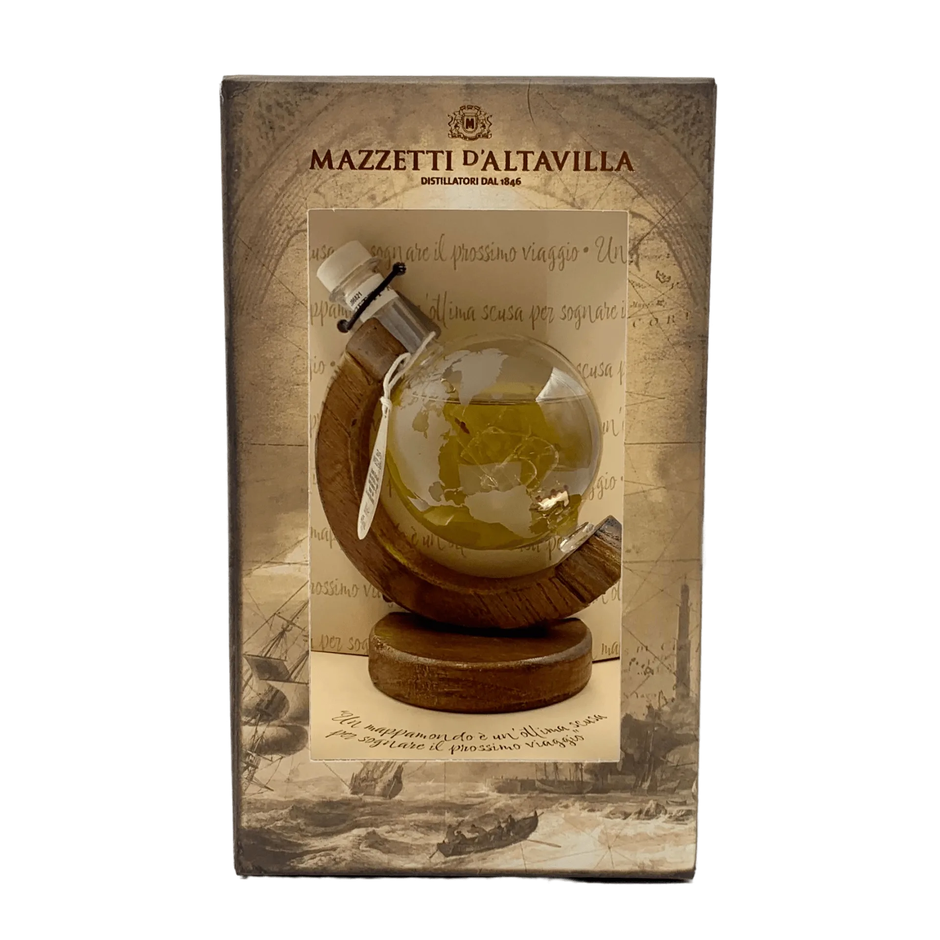 Mappamondo Grappa invecchiata Mazzetti d’Altavilla – 20cl