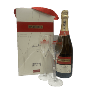 Champagne Piper Heidsieck Brut Essentiel 2 flutes – 75cl