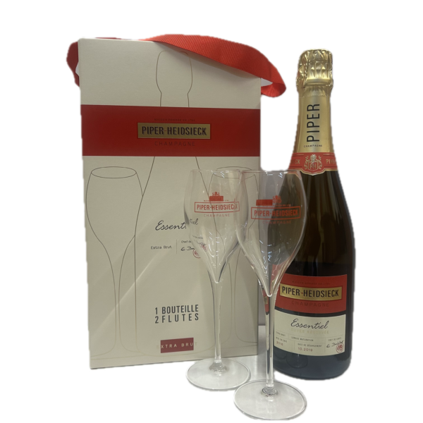 Champán Piper Heidsieck Brut Essentiel 2 copas - 75cl