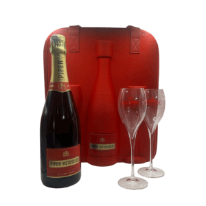 Champán Piper Heidsieck Brut Copas de viaje Set de Regalo - 75cl