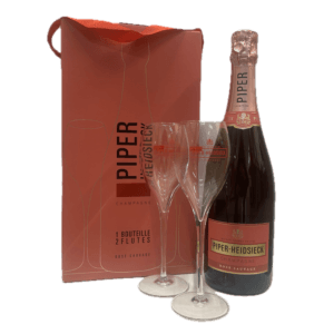 Champagne Piper-Heidsieck Rosè Sauvage 2 flutes – 75cl